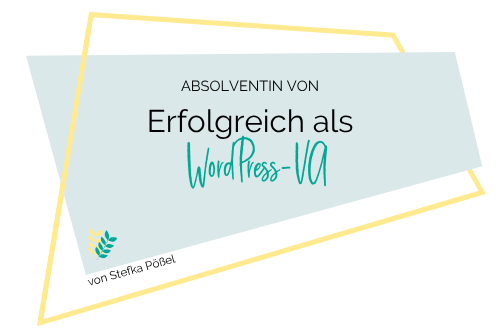 Badge „Erfolgreich als WordPress-VA“